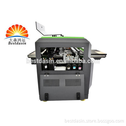 Hot selling A3 size flatbed uv printing service for plastic bag/glass/card uv printing machine